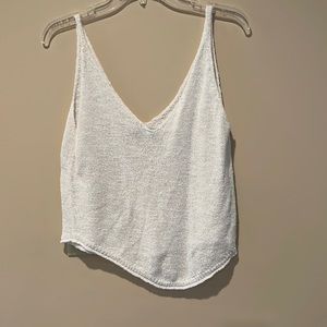 Light weight tan top white